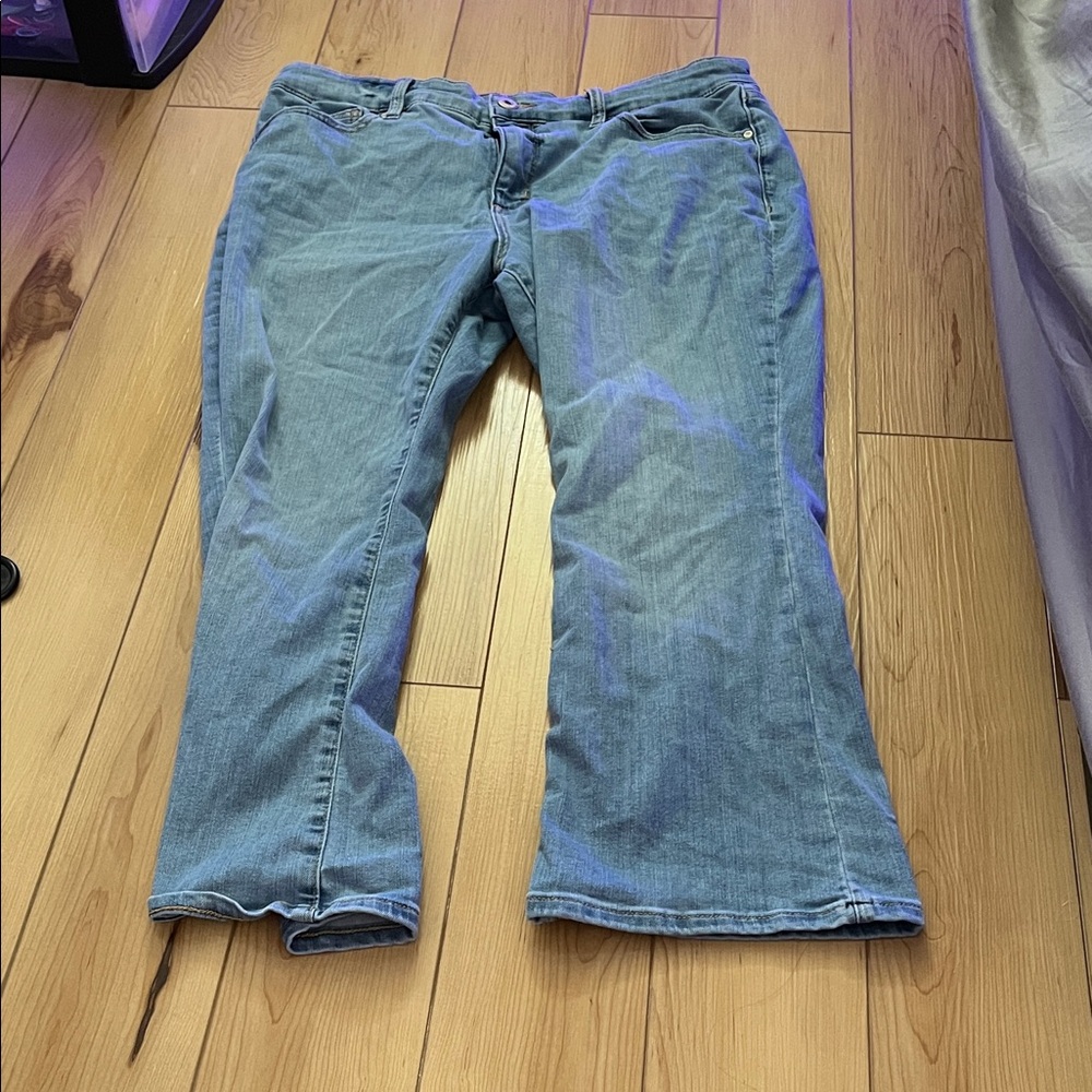 St. John's Bay Light Blue Flare Jeans